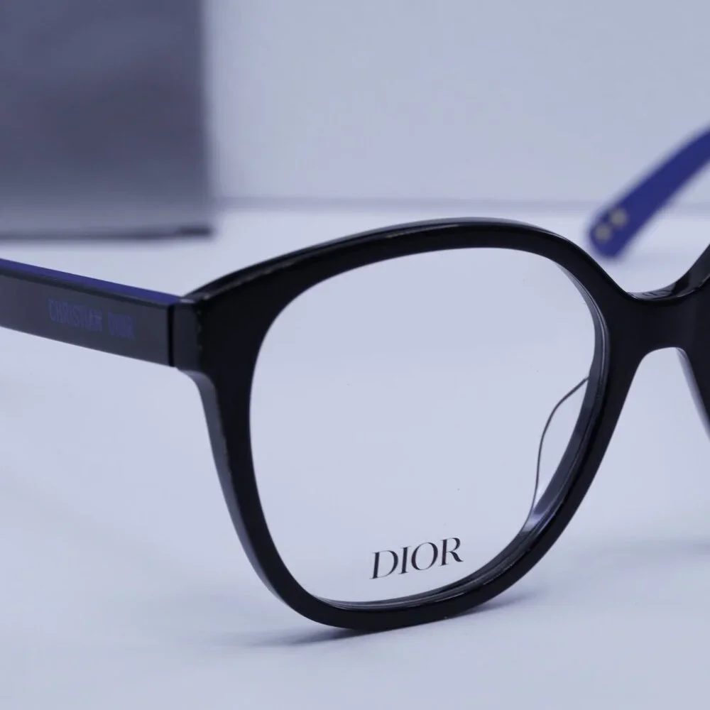 Final Price! Dior LaParisienneDiorO S3I 1000 Black/Blue Eyeglasses 56mm - Picture 4 of 11